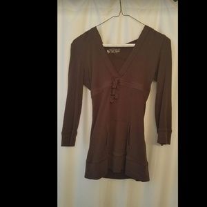 Victoria Secret Brown 3/4 sleeve hoodie